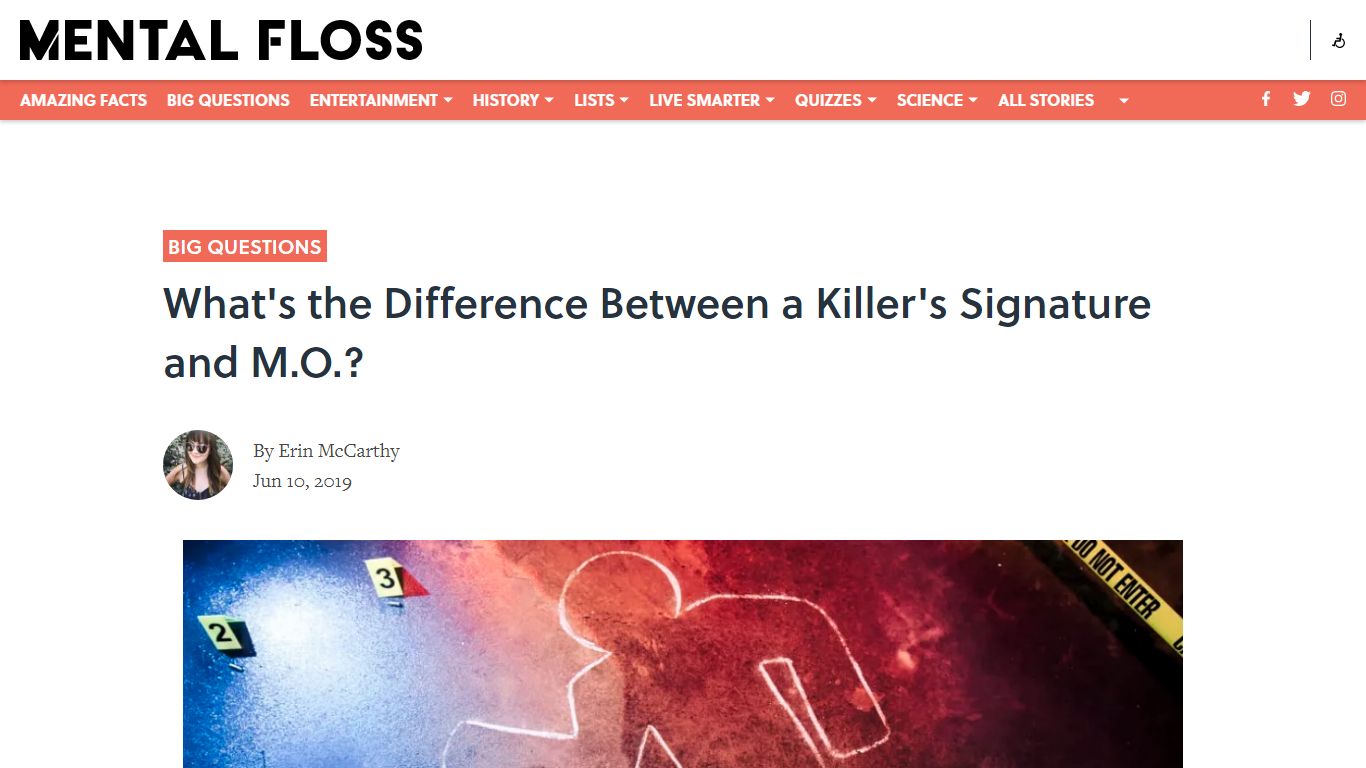 What's the Difference Between a Killer's Signature and M.O.? - Mental Floss